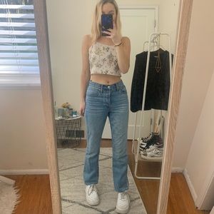 Madewell slim demi boot jeans